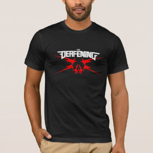 Le T-shirt rouge assourdissant de crâne