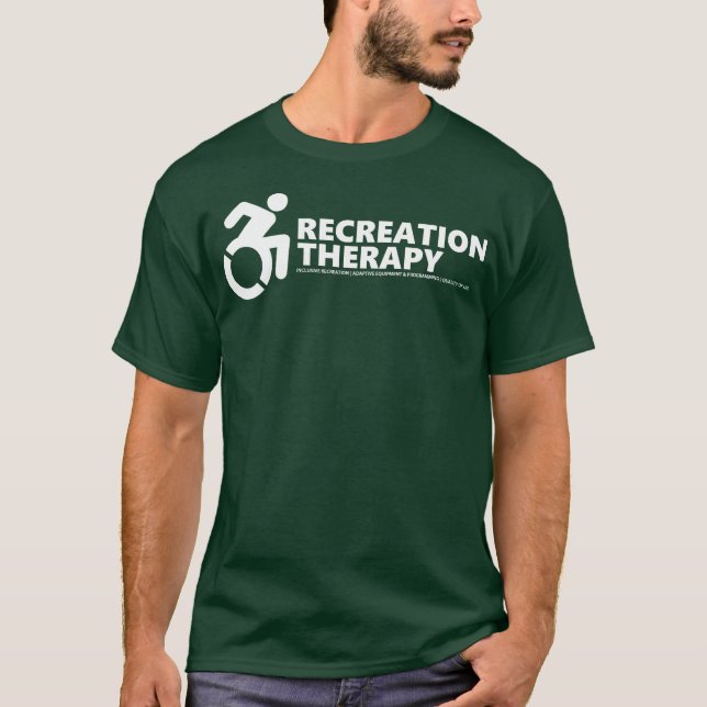 Le T-shirt vert classique de thérapie de (Devant)