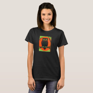 Le T-shirt vintage des femmes d'image de Halloween