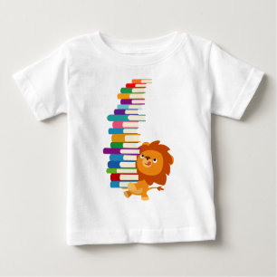 Le T-shirt vorace de bébé de lecteur (lion de