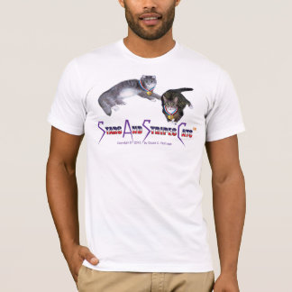 Le T-shirts des hommes de StarsAndStripesCats, de