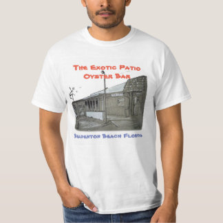 Le T-shirts exotique de bar à huîtres de patio