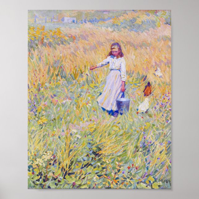 Le tableau de Little Worker par Helen McNicoll (Devant)