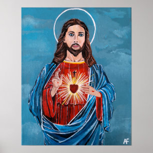 Le tableau du Sacré-Cœur par Alfred Fox