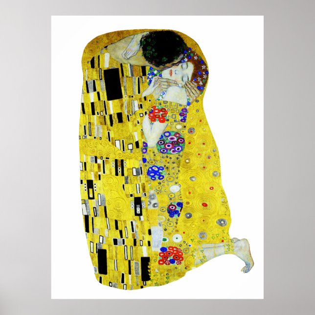 Le tableau Kiss de Gustav Klimt (Devant)