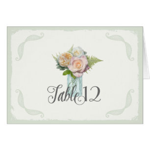 Le Tableau numérote le pot de maçon floral