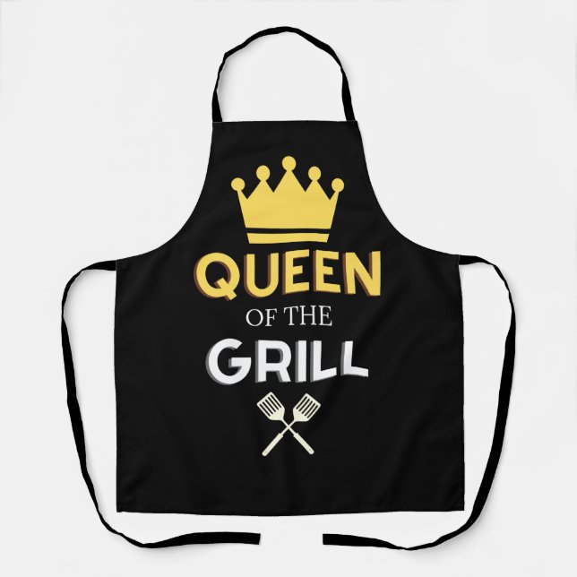 Le tablier féminin Queen of the Grill (Recto)