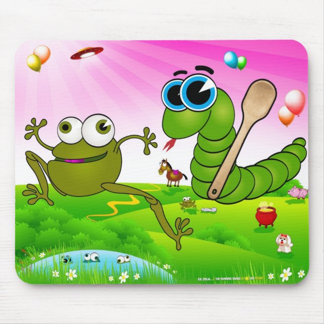 Le tapis de souris courant du serpent (ide Zmija) (Devant)