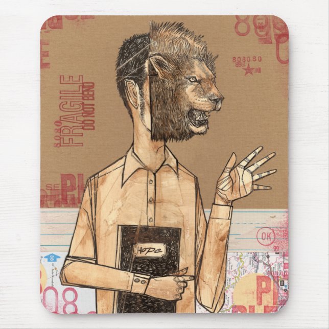 LE TAPIS DE SOURIS DE LION D'ESPOIR (Devant)