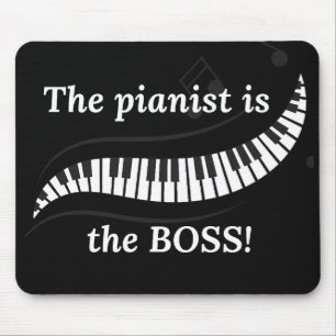 Le tapis de souris du pianiste est le patron