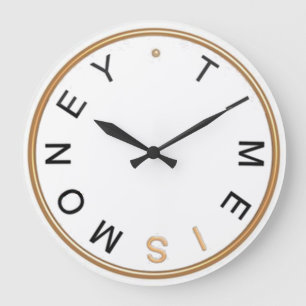Le temps, c'est de l'argent horloge murale