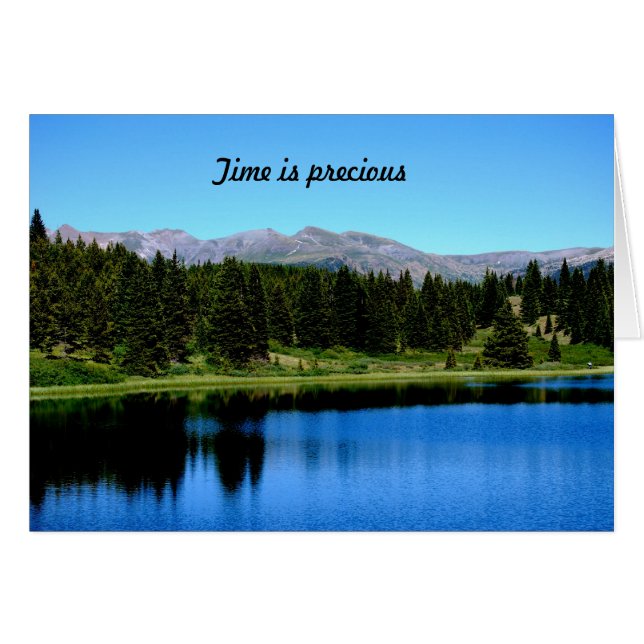 Le temps est précieux (Devant horizontal)