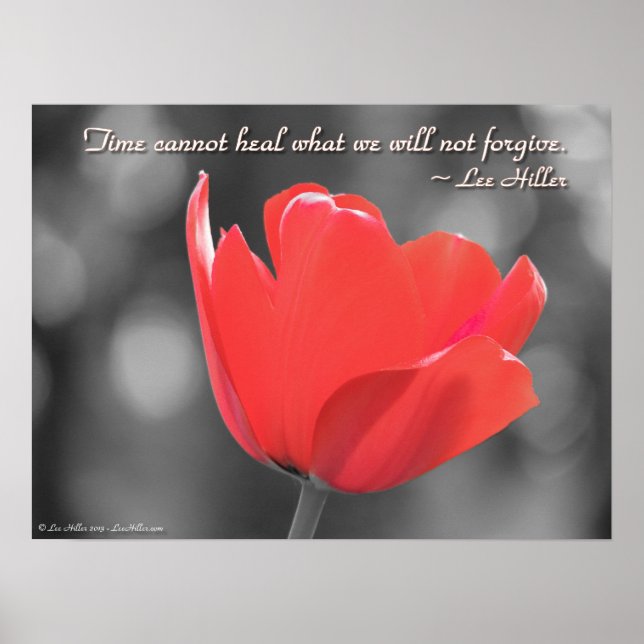 Le temps ne peut pas guérir ce que nous... Poster (Devant)