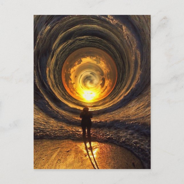 Le Temps Se Déplace Dans Les Vagues | Cartes posta (Devant)