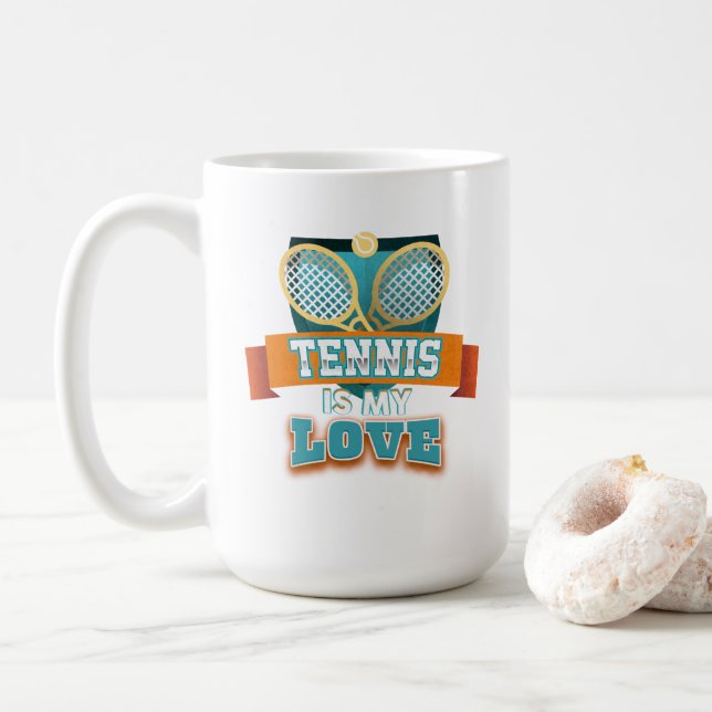 Le tennis est My Love Mug (Avec donut)
