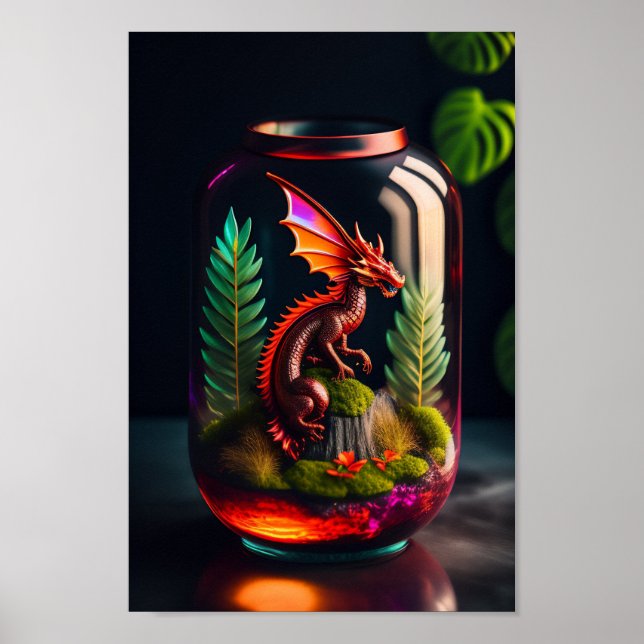 Le Terrarium du Dragon | Impression Art numérique (Devant)