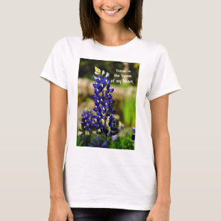 "Le Texas est la maison de mon coeur" T-shirt fémi