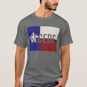 Le Texas foncé FONT CÉCESSION le T-shirt