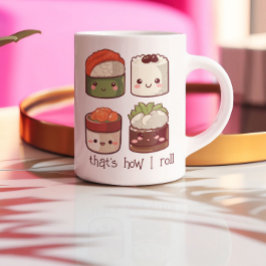 Le the Good Times Roll Kawaii Sushi Kaffeetasse