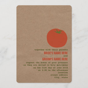 Le thème du marché des fermiers Mariage Invitation