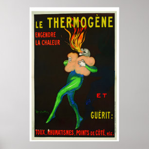 Le Thermogene Pharmazeutische Werbeplakat von Poster