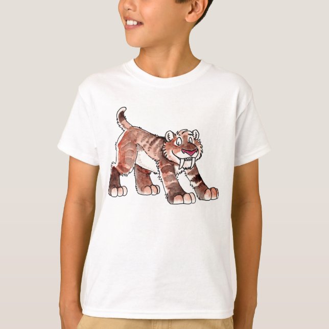 Le tigre de Sabretooth badine le T-shirt (Devant)