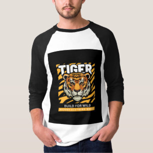 Le tigre design pour T-shirt aventure