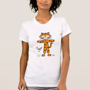 Le tigre habillent le T-shirts et les cadeaux