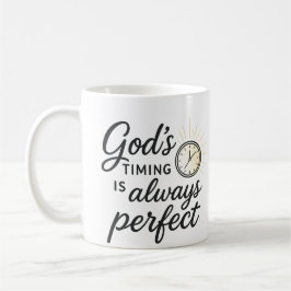 Le Timing de Dieu est parfait 15 Oz café Mug