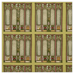 Le tissu avec des "arts et des métiers" a stylis