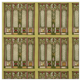 Le tissu avec des "arts et des métiers" a stylisé