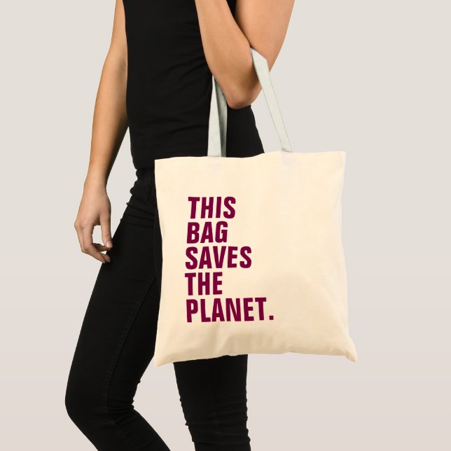Le ton du vin "Ce sac sauve la planète" sac fourre (Devant (produit))