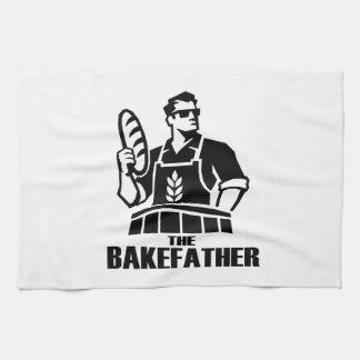 Le torchon de cuisine drôle Bakefather pour les bo