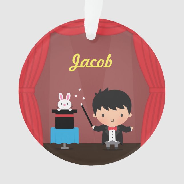 Le tour magique de lapin de magicien mignon badine (devant)