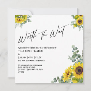 Le tournesol Eucalyptus vaut la carte de Mariage d