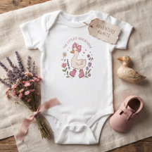 Le tout petit aventurier Body bébé canard mignon