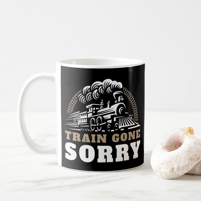Le Train Est Parti Désolé Café Mug (Avec donut)