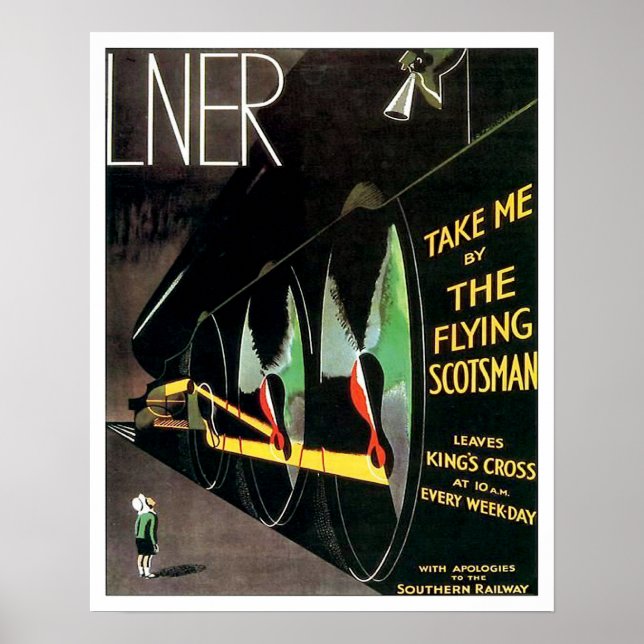 Le Train Scotsman Volant - Poster Moyen (Devant)