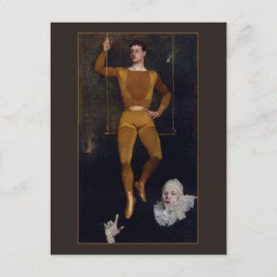 Le Trapeziste et le Clown von Charles Giron Postkarte