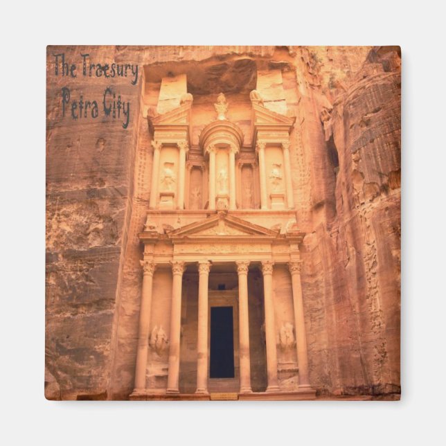 Le Trésor De Petra City Frigo Magnet Souvenir (Devant)