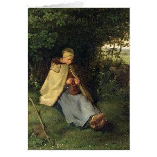 Le tricoteur ou, la bergère assise, 1858-60