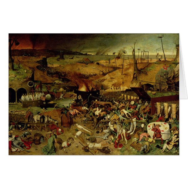 Le triomphe de la mort, vers 1562 (huile sur panne (Devant horizontal)