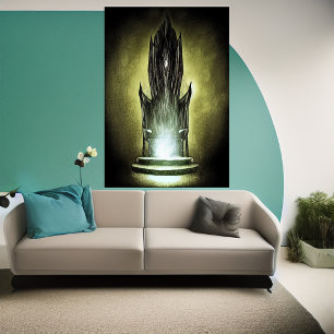 Le trône   AI Art Poster