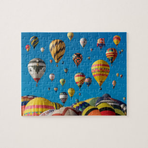 Le troupeau de ballons dans le puzzle du ciel
