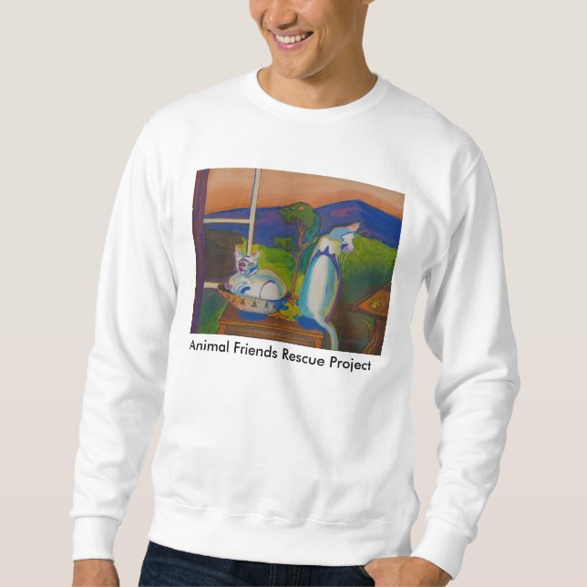 Le Twevils - rosâtre et sweatshirt de Bleu (Devant)