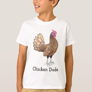 Le type de poulet badine le T-shirt