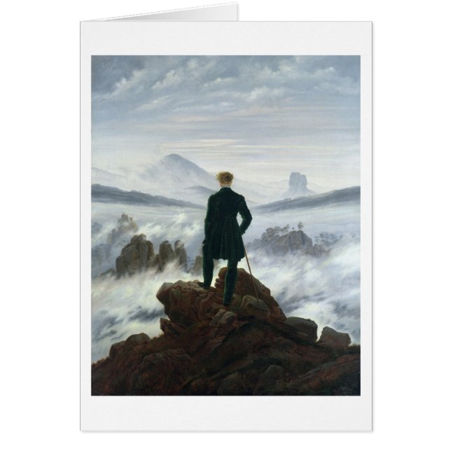Le vagabond au-dessus de la mer du brouillard, (Devant)