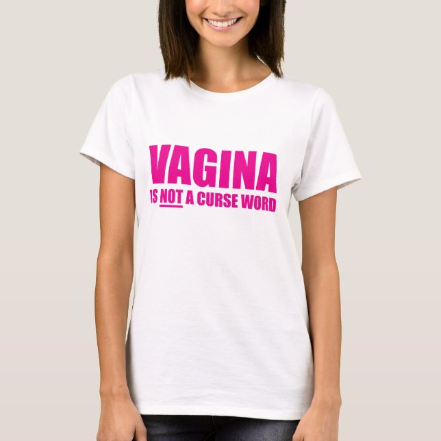 Le vagin n'est pas un T-shirt de dames de mot de (Devant)