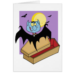 Le vampire hors du cercueil et les chauves-souris