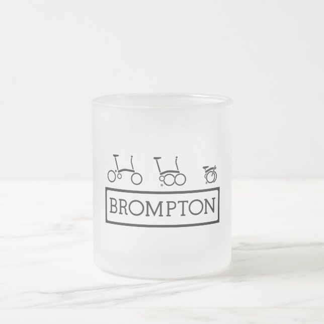 Le vélo de Brompton a givré la tasse en verre (Centre)
